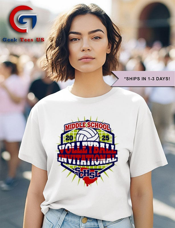 Middle School Volleyball Invitational SCHSL 2025 shirt Unisex , , , Long Sleeve Tee