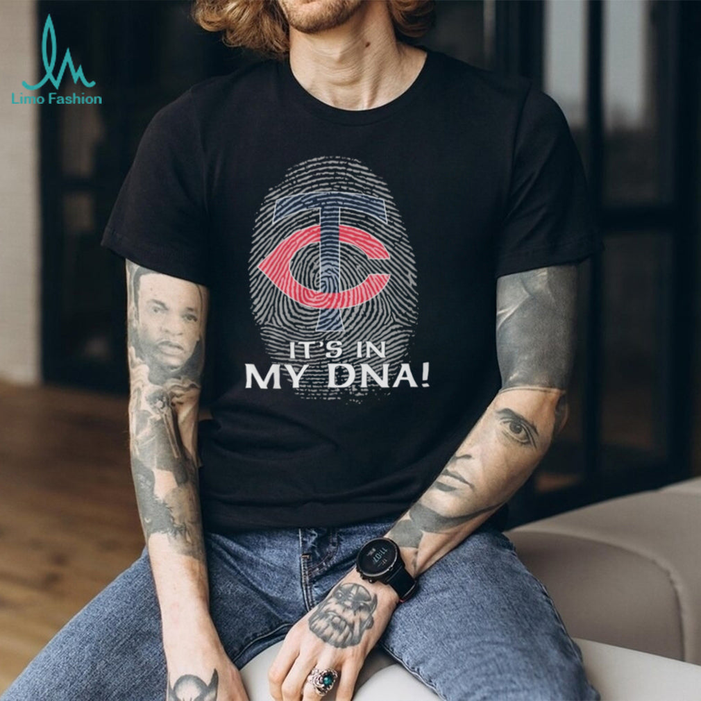 Minnesota Twins Baseball “It’s In My DNA” Fingerprint Graphic T Shirt