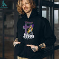 Minnesota Vikings In My Veins Jesus In My Heart Mascot Cross T Shirt