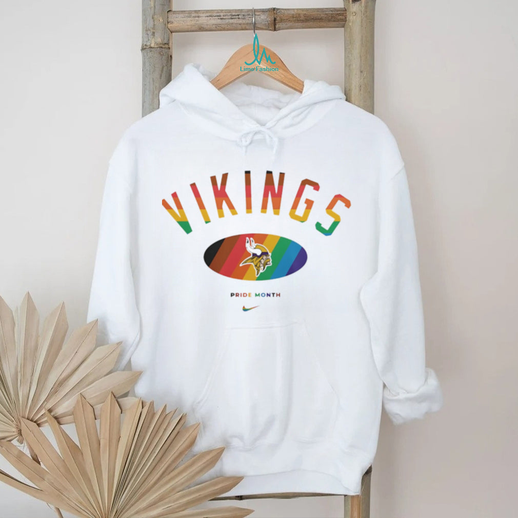 Minnesota Vikings Pride Month Rainbow logo shirt