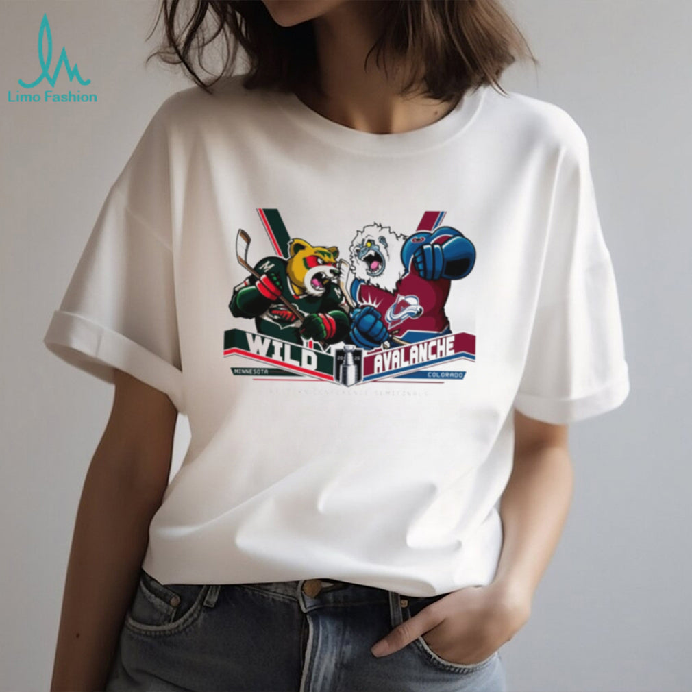 Minnesota Wild vs Colorado Avalanche Western Conference Semifinals 2026 Retro Vintage Men Women Fans T Shirt
