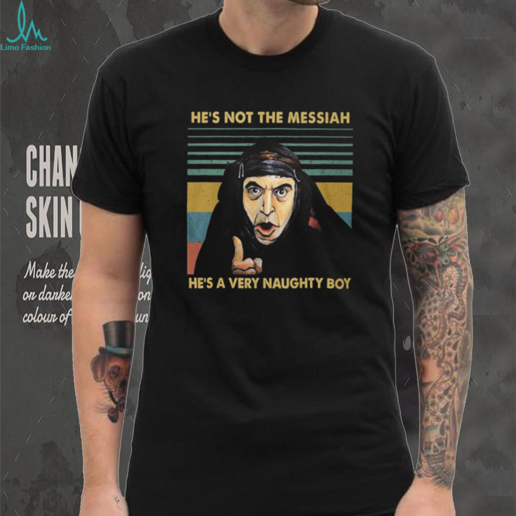 Monty Python Life of Brian “He’s A Very Naughty Boy” Retro T Shirt