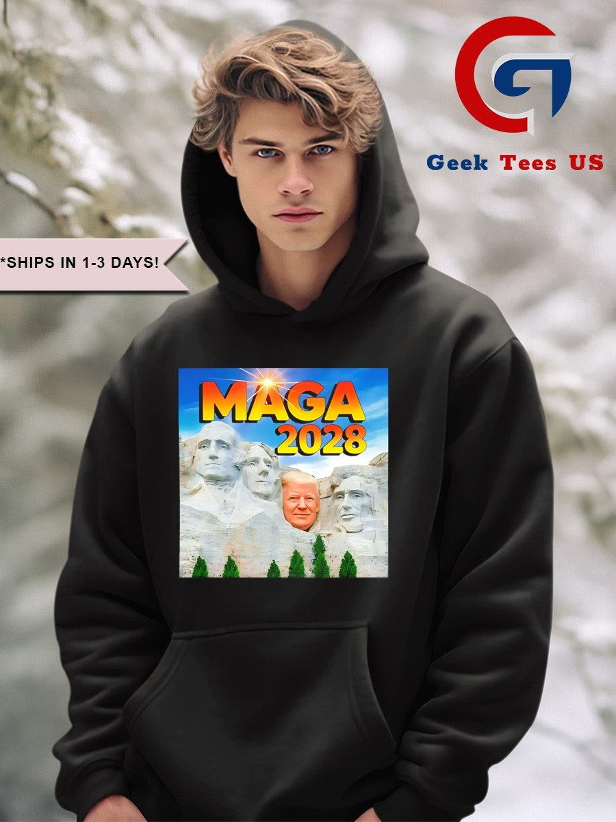 Mount Rushmore Trump MAGA 2028 shirt Unisex , , , Long Sleeve Tee