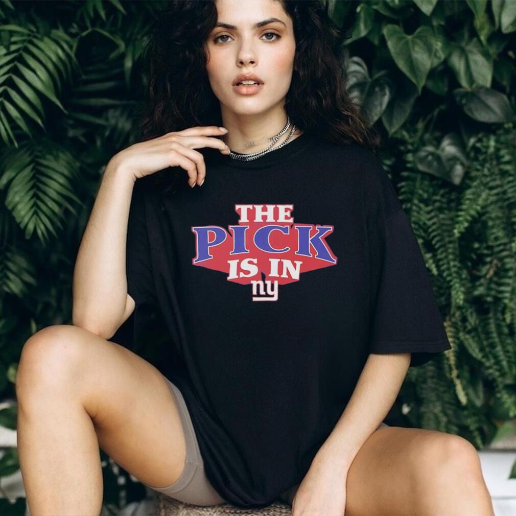 NY Giants The Pick Is In Draft Day Black T Shirt