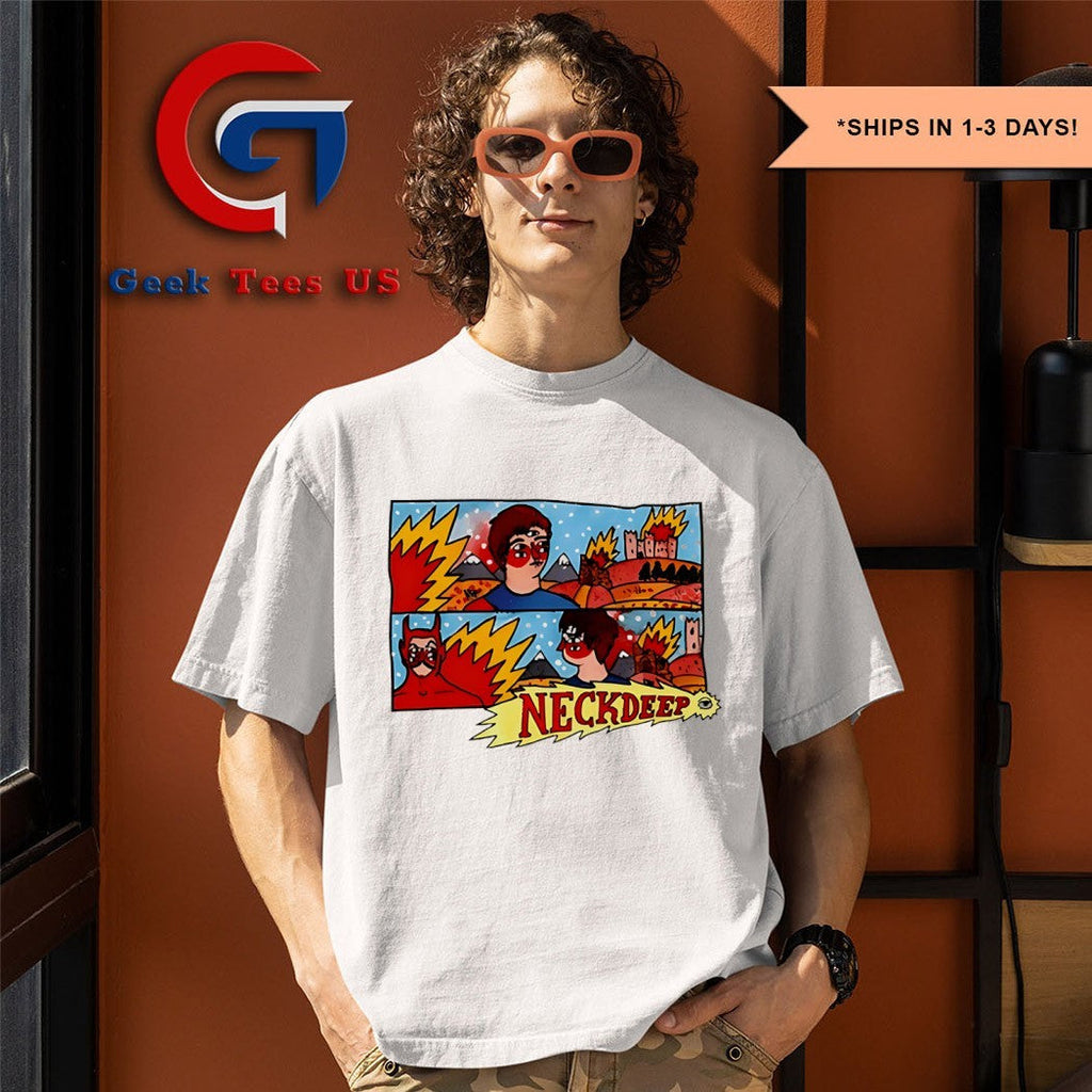 Neck Deep Lnotgy 10 Year comic shirt Unisex , , , Long Sleeve Tee