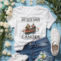 Never Underestimate Old Man Canoeing Paddling Sport Shirt