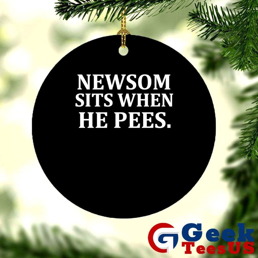 Newsom sits when he pees shirt Unisex , , , Long Sleeve Tee