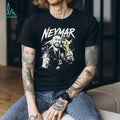 Neymar Jr Brazil Soccer Champion Gold Trophy Black T Shirt