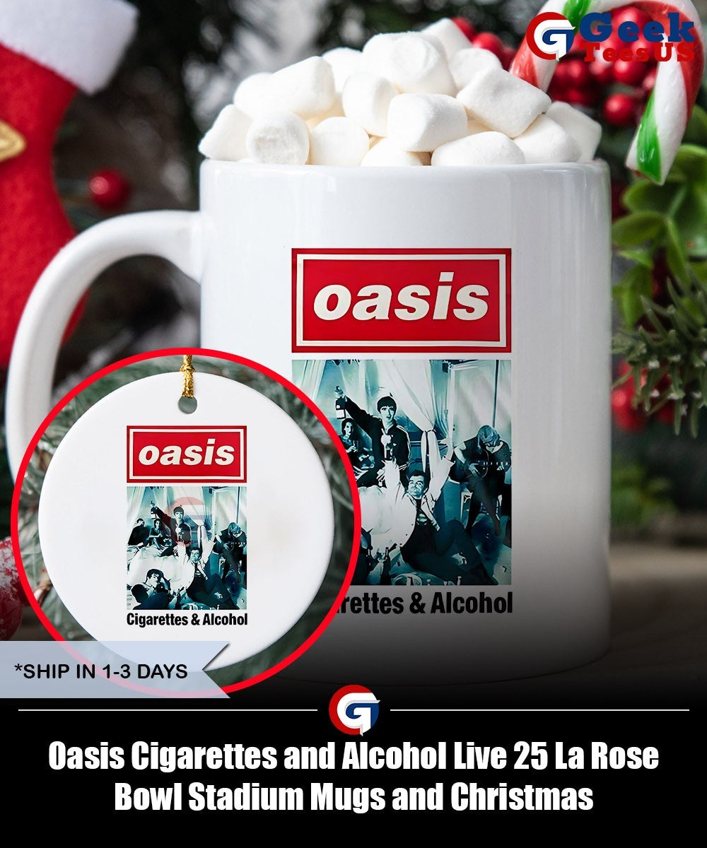 Oasis Cigarettes and Alcohol Live 25 La Rose Bowl Stadium shirt Unisex , , , Long Sleeve Tee