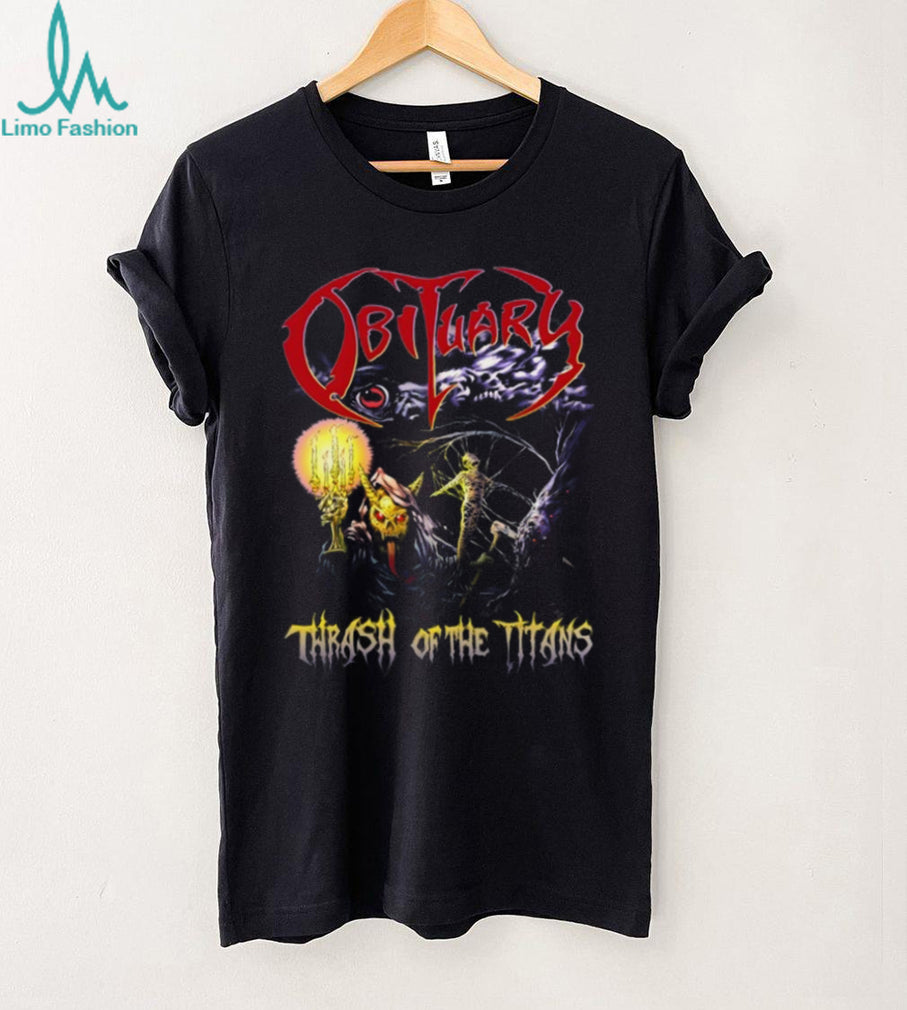 Obituary Thrash of the Titans Concert Graphic T Shirt