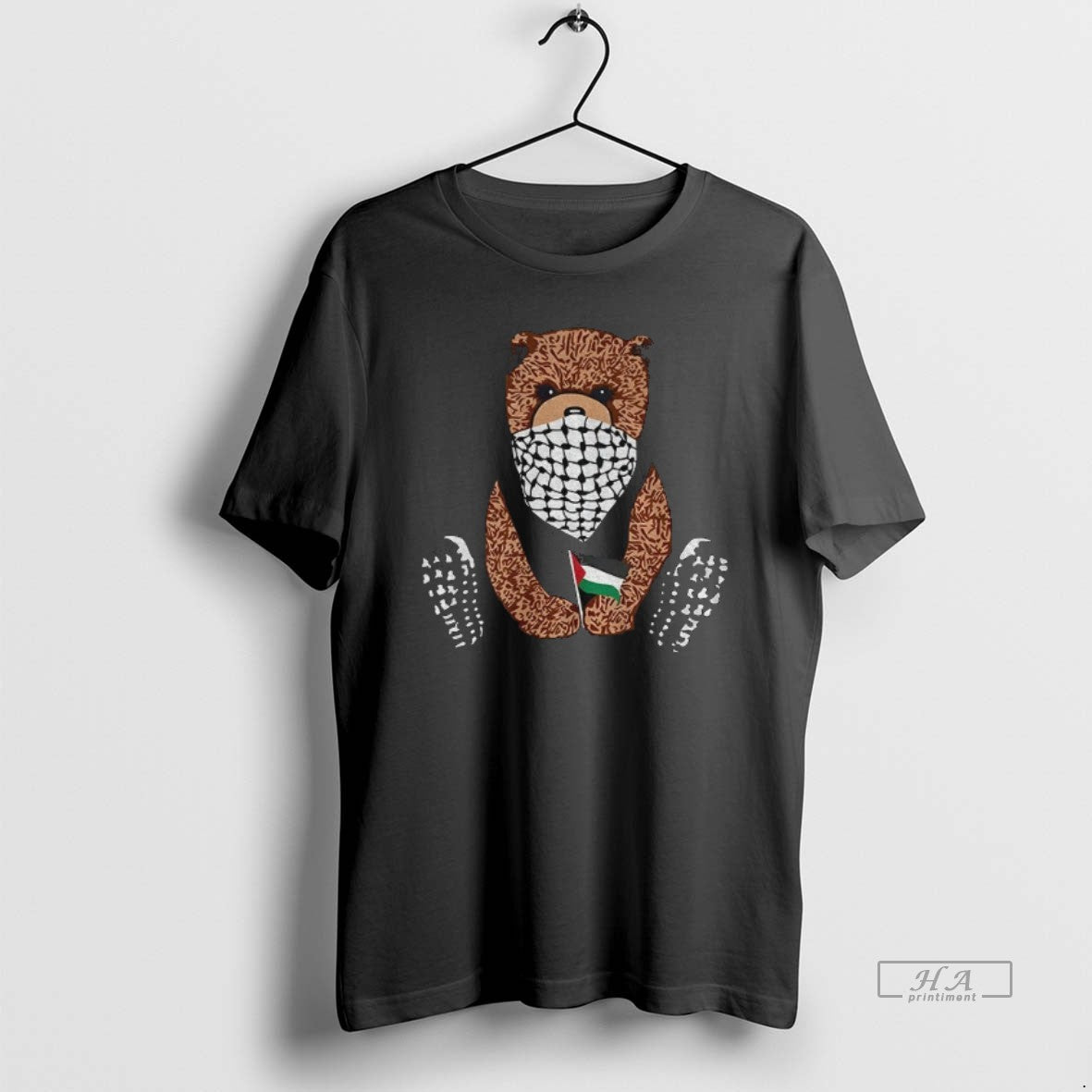 Official Pali Bear Palestine Flag T-Shirts
