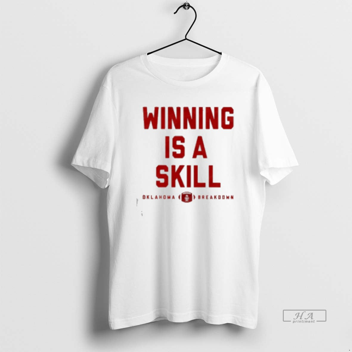 Official Winning Is Skill Oklahoma Sooners Breakdown Classic T-Shirts