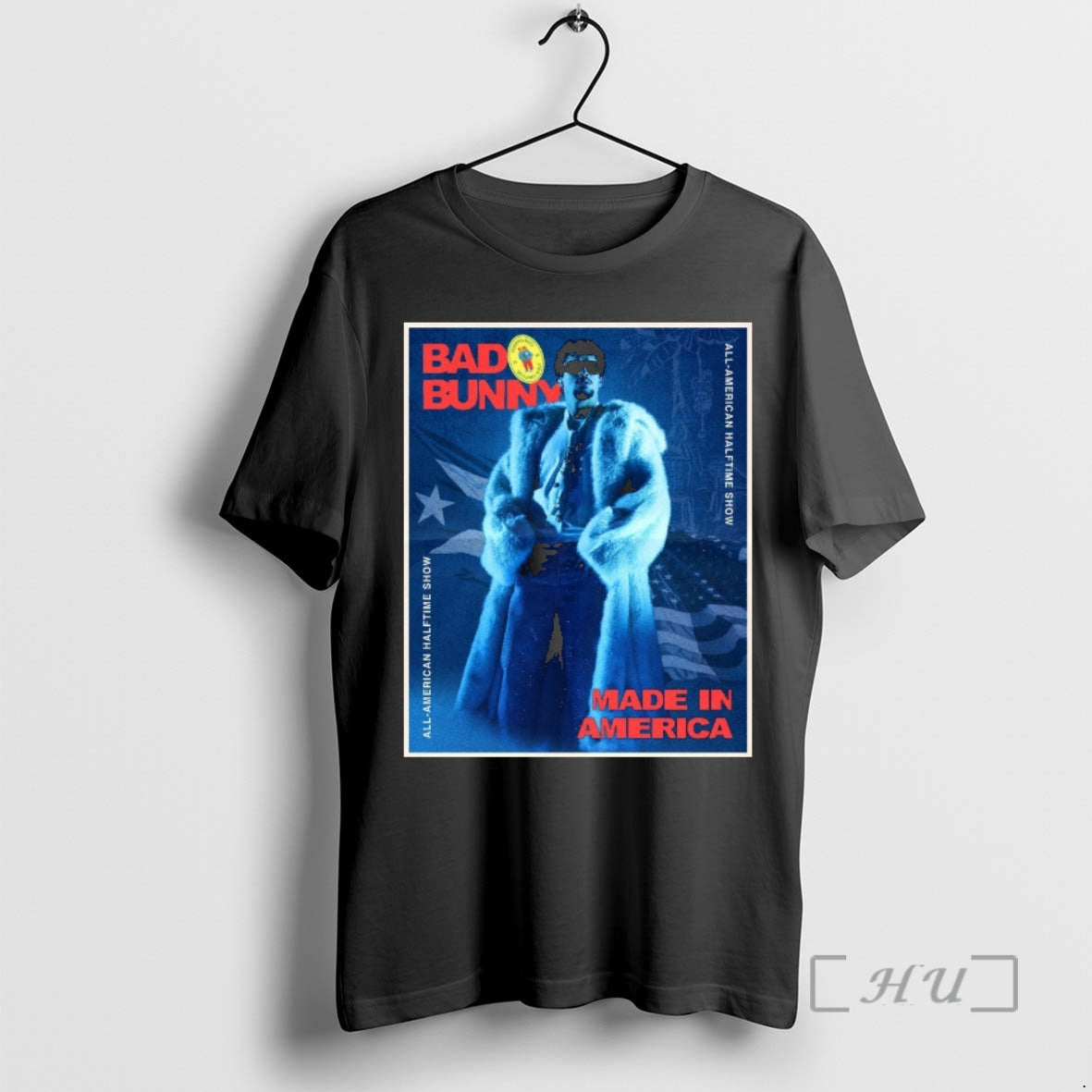 Officials Bad Bunny All American Halftime Show Made America T-Shirts