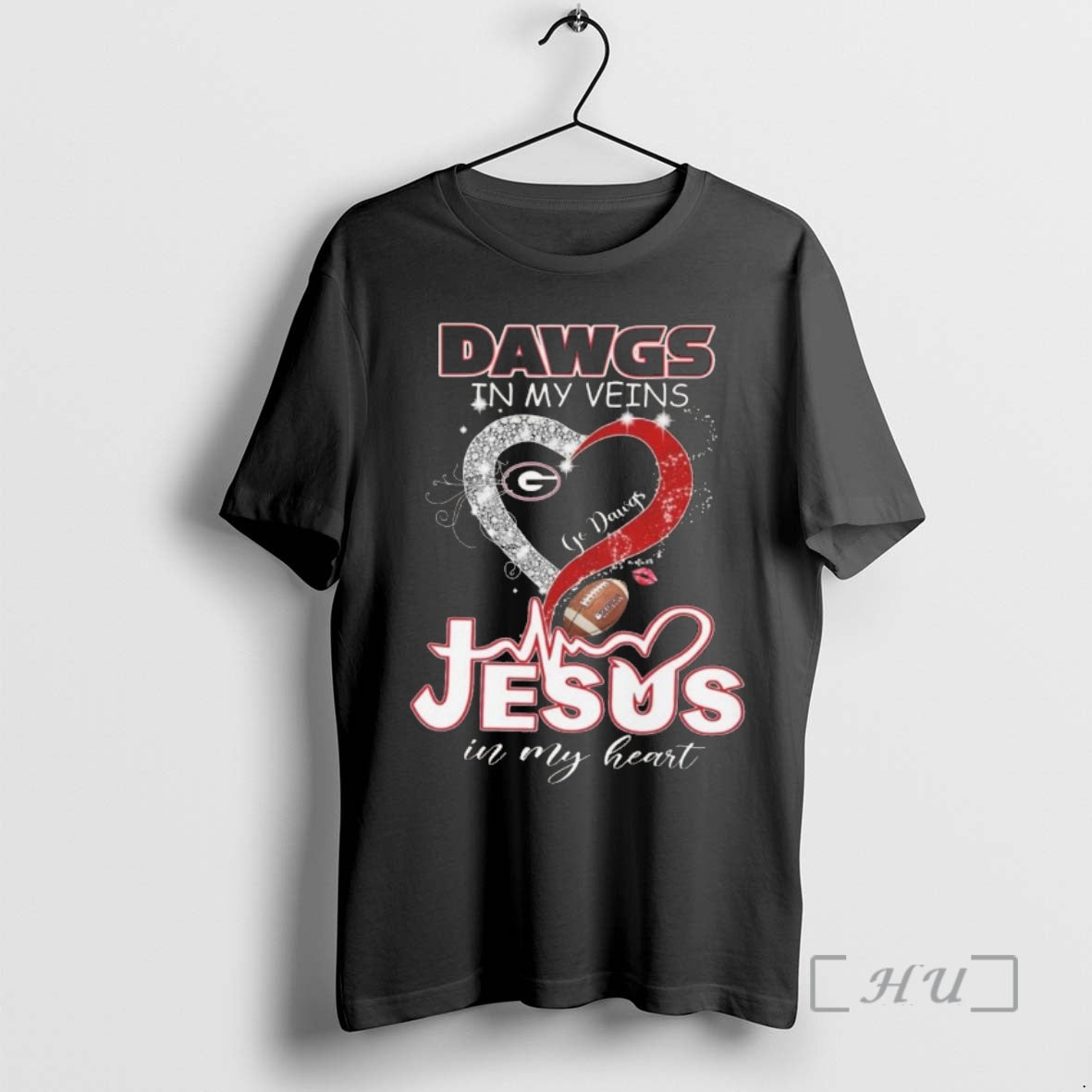 Officials Georgia Bulldogs My Veins Jesus My Heart Go Dawgs 2026 T-Shirts