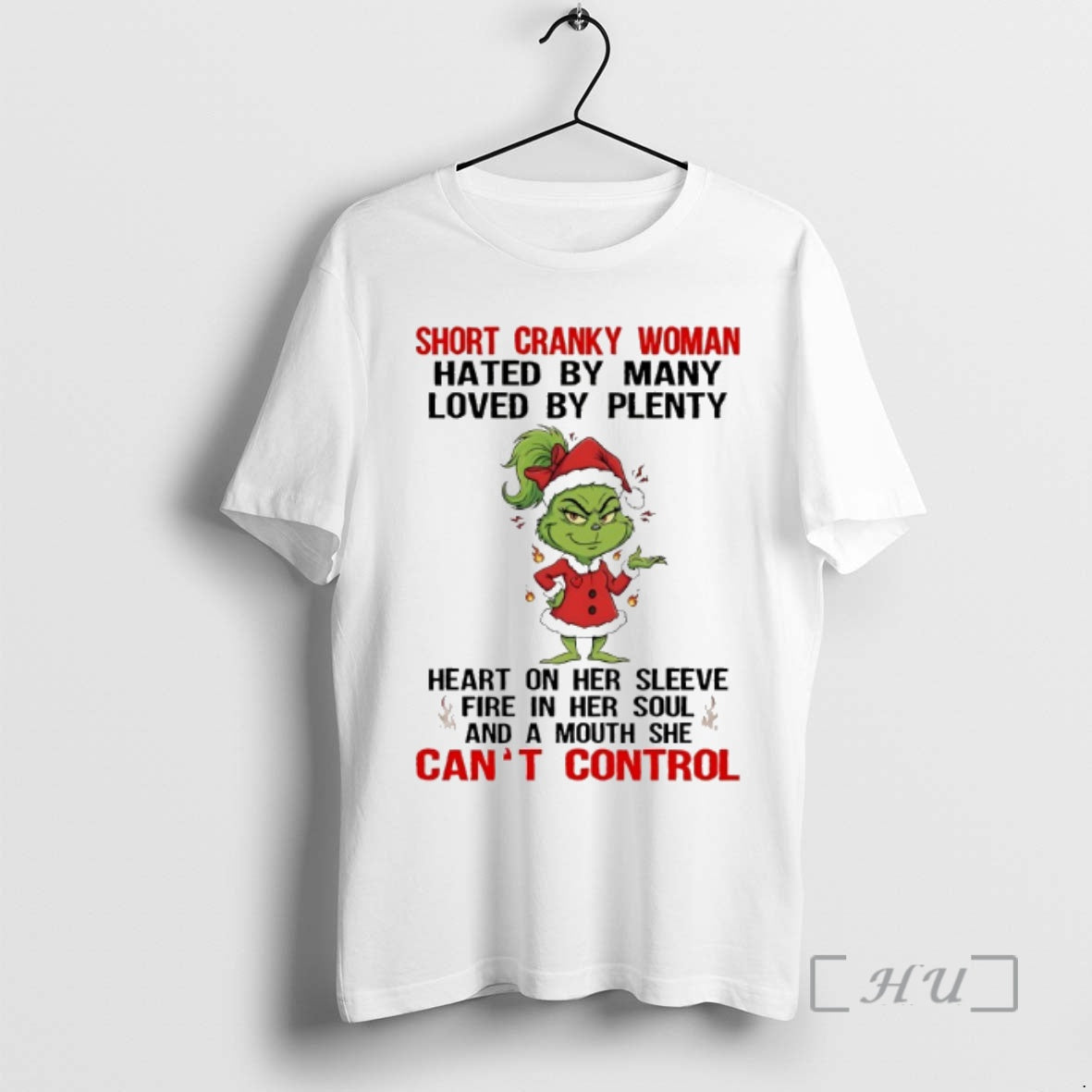 Officials Grinch Short Cranky Woman Hated Many Loved Plenty Heart Chirstmas 2025 T-Shirts