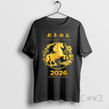 Officials Happy Chinese Lunar New Year 2026 Year Horse T-Shirts