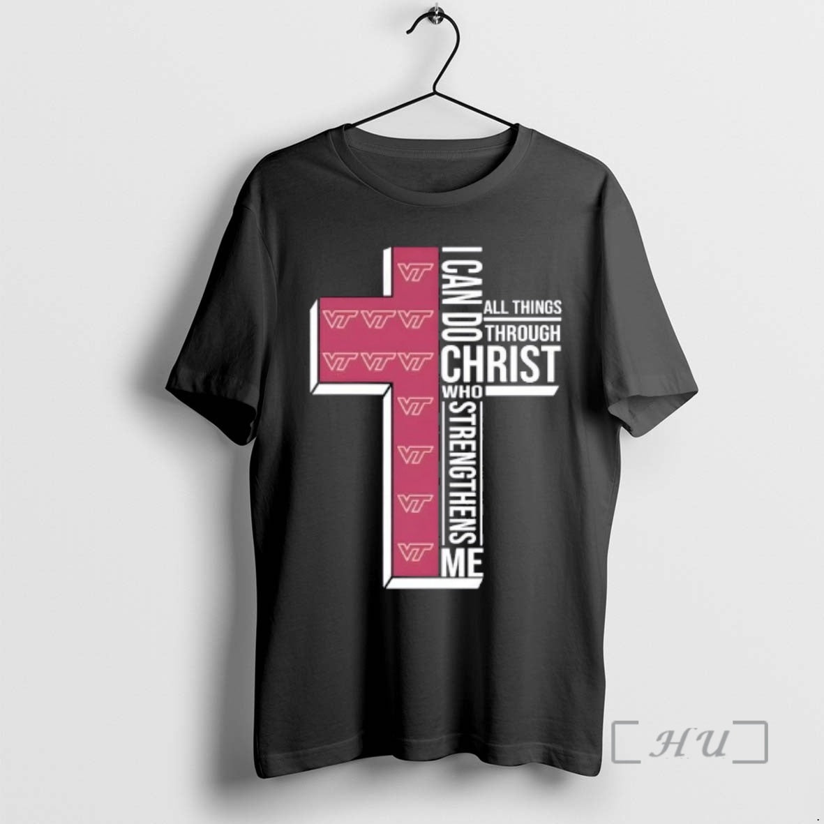 Officials I Can Do All Things Through Christ Who Strengthens Me Virginia Tech Hokies Basketball T-Shirts