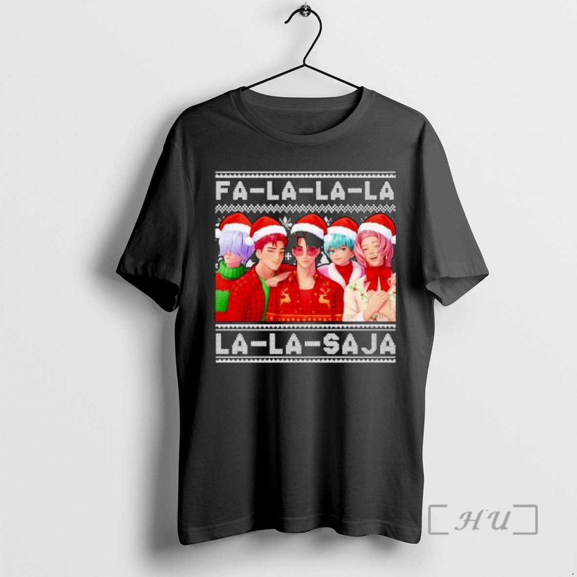 Officials Kpop Demon Hunters Fa La La La La La Saja Ugly Ornaments T-Shirts