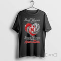 Officials Nebraska Cornhuskers Real Love Volleyball Smart Love Nebraska T-Shirts