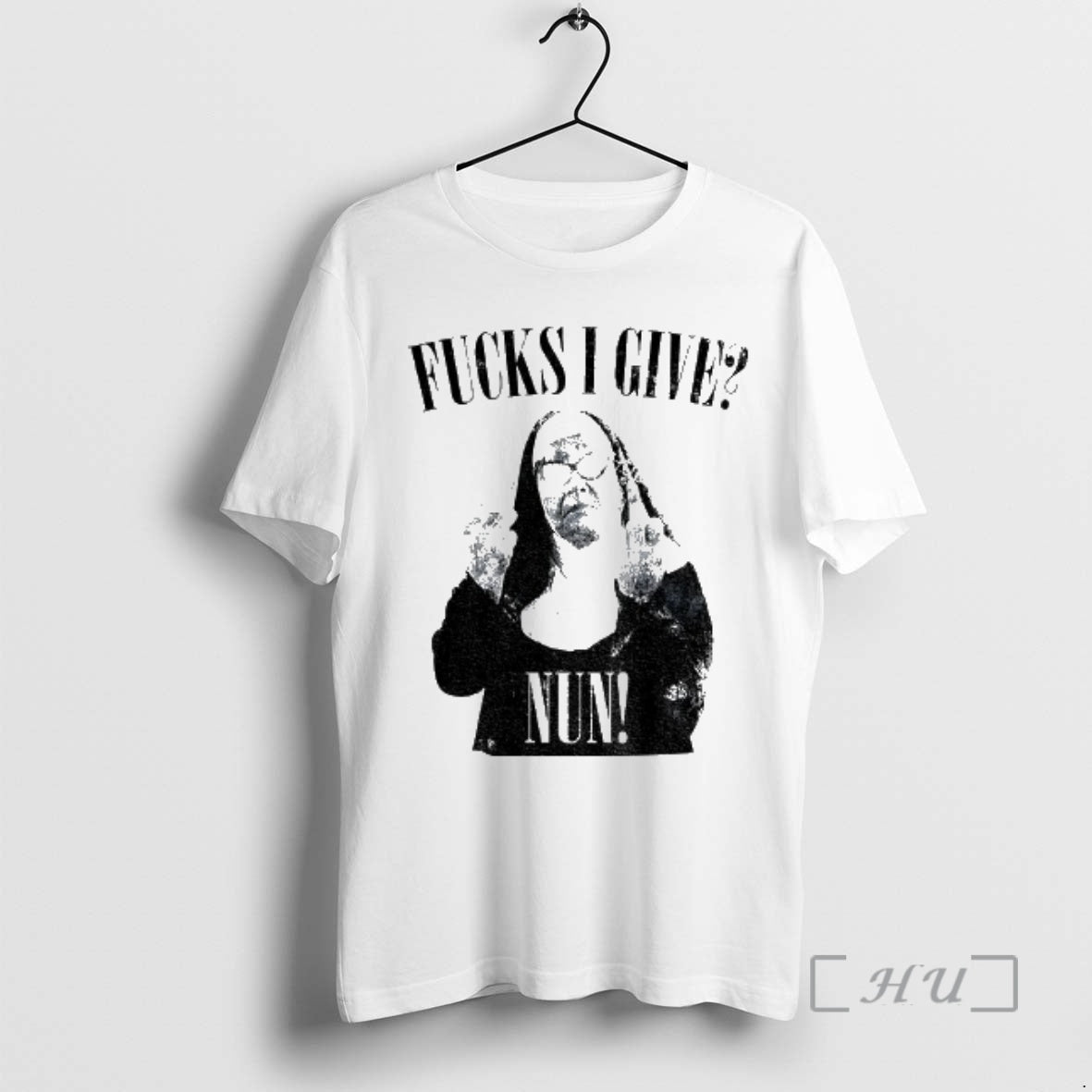 Officials Nun Middle Finger Fucks I Give Nun T-Shirts