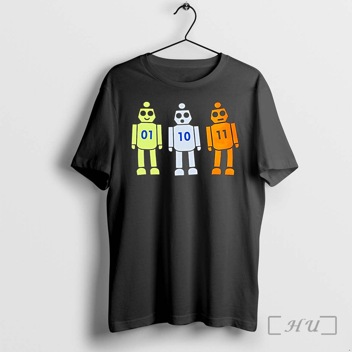 Officials Programming Robot 01 10 11 Binary Code Geek Unisex , , , Long Sleeve Tee
