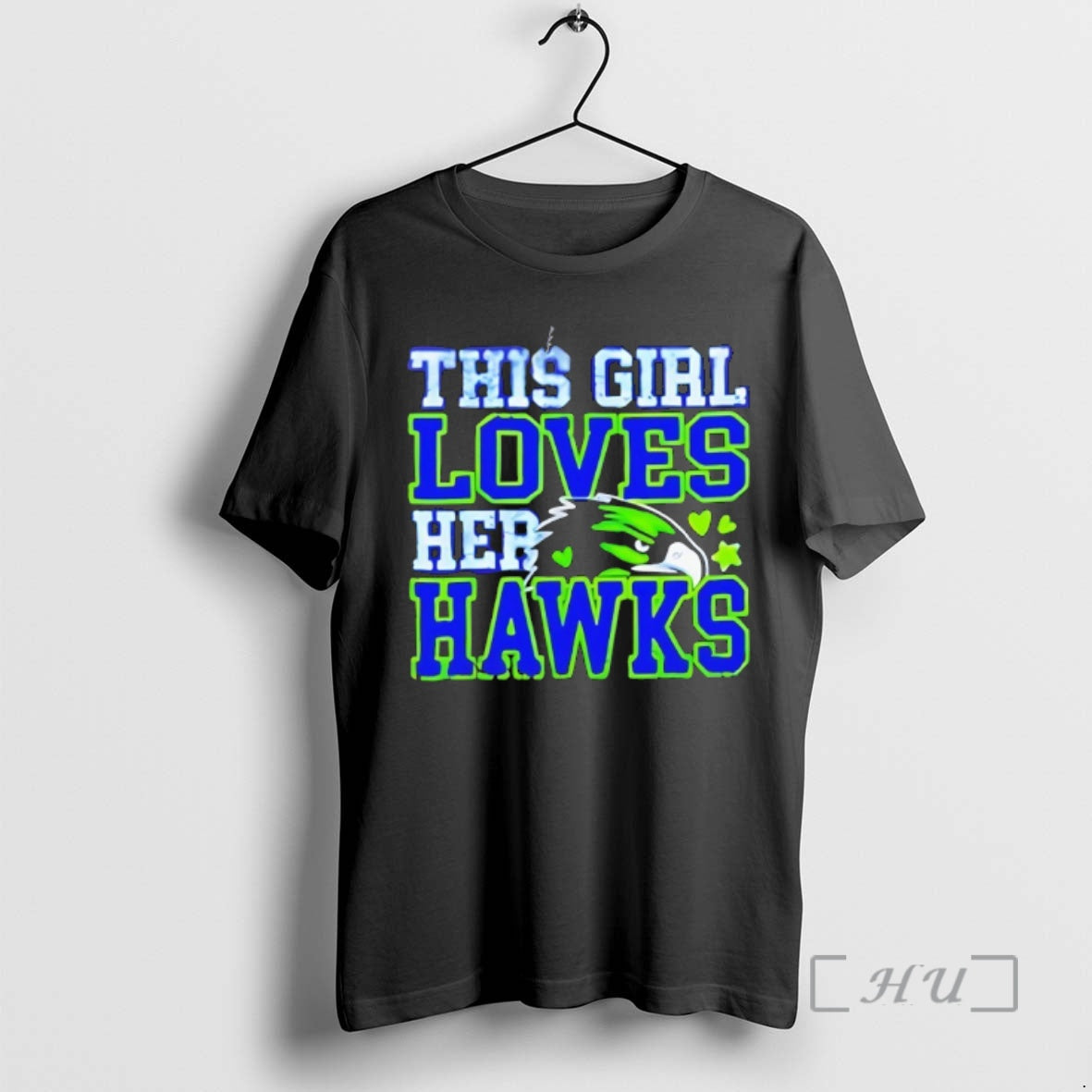 Officials This Girl Loves Her Hawks Seattle Football Game Day Sports T-Shirts
