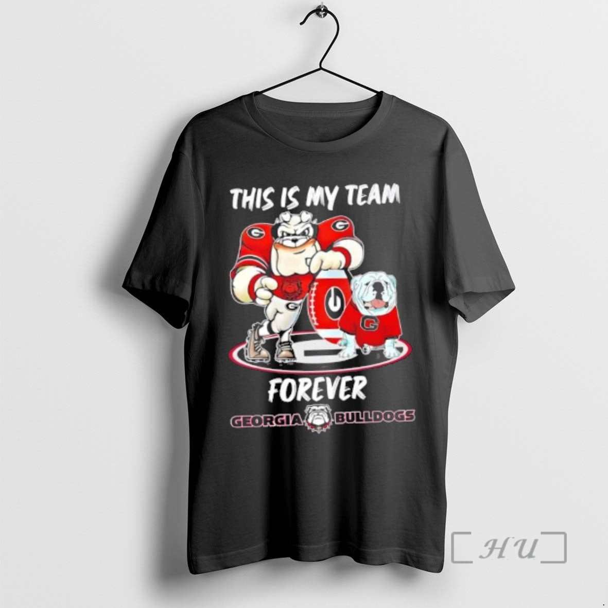 Officials This Is My Team Forever Georgia Bulldogs Mascot T-Shirts