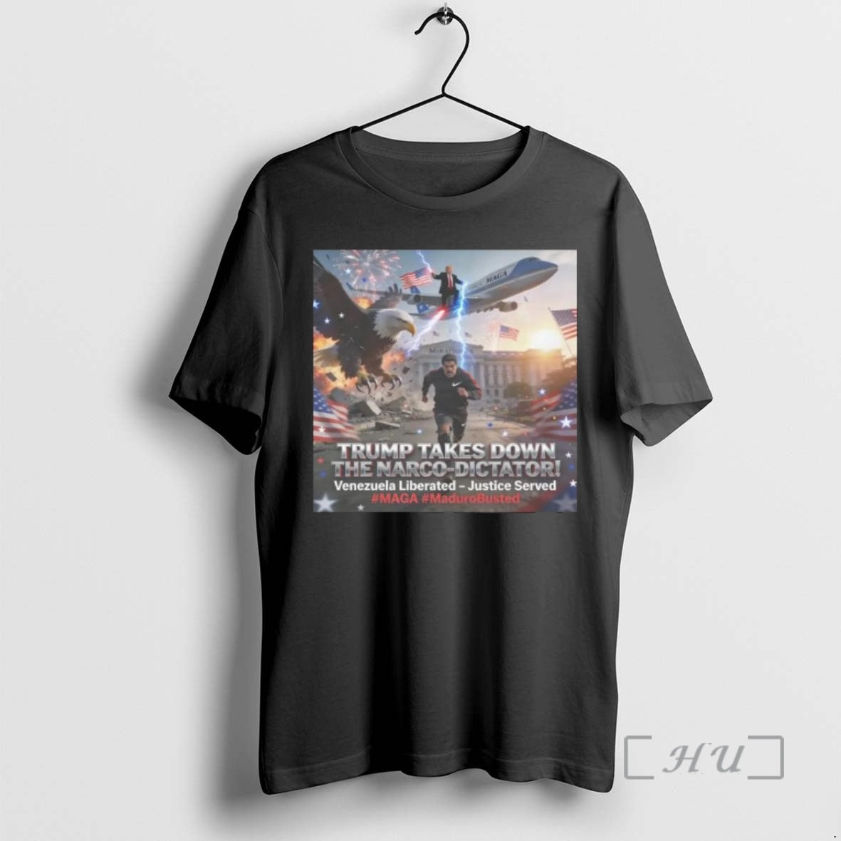 Officials Trump Takes Down Narco Dictator Maduro Capturado Venezuela Libre T-Shirts