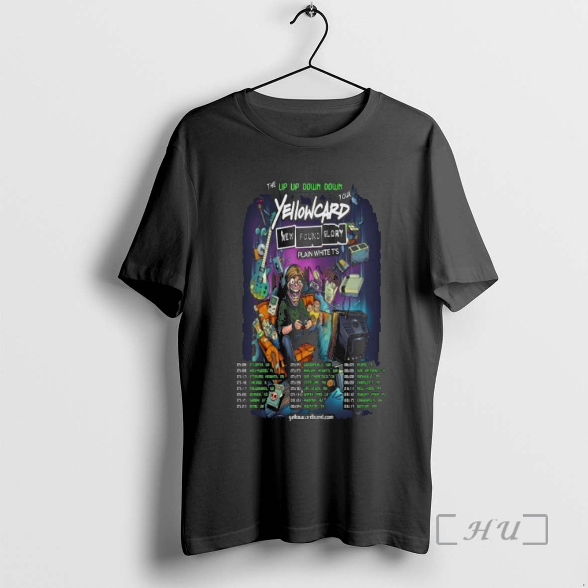 Officials Yellowcard Up Up Down Down Tour 2026 T-Shirts