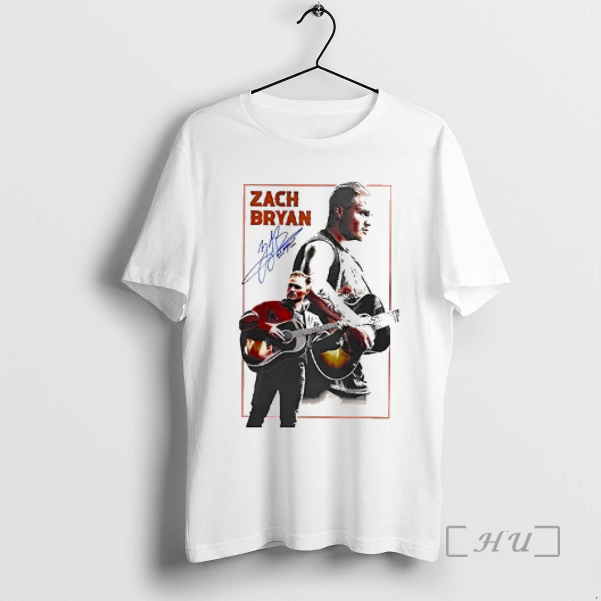 Officials Zach Bryan Heaven Tour Signature Music Fan T-Shirts