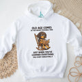 “Old Age Comes at the Worst Time” Funny Aging Dachshund T Shirt
