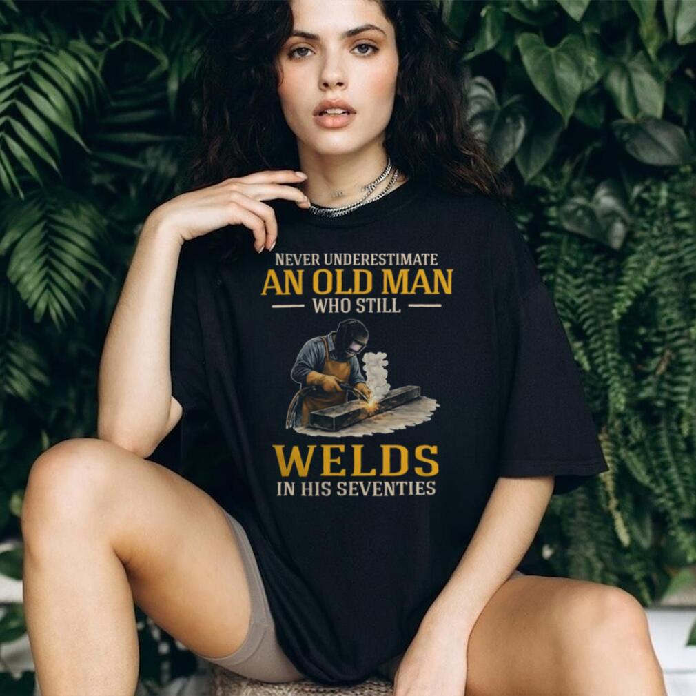 Old Man Welder Professional Seventies Trade Worker T Shirt
