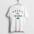 Original Brasil Vs The World Flag White Tshirts Jpg Unisex , , , Long Sleeve Tee
