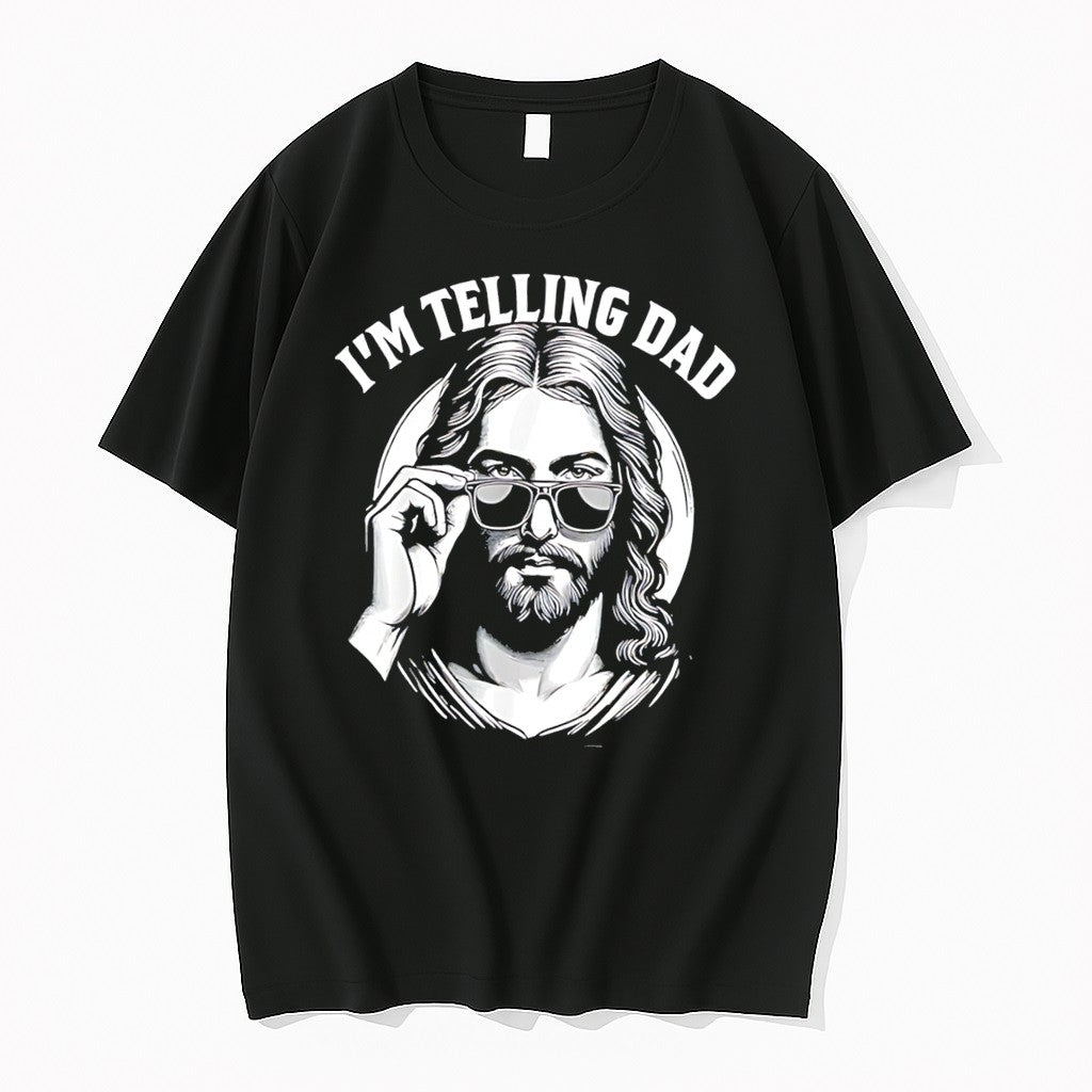 Original Im Telling Dad Jesus Vintage Tee Tshirts Jpg Unisex , , , Long Sleeve Tee
