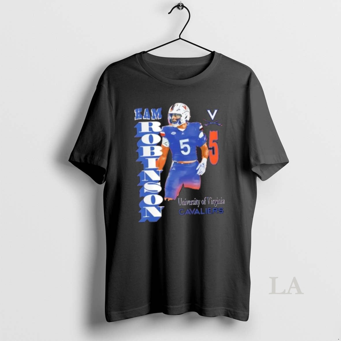 Original Kam Robinson Virginia Cavaliers Portrait T-Shirts