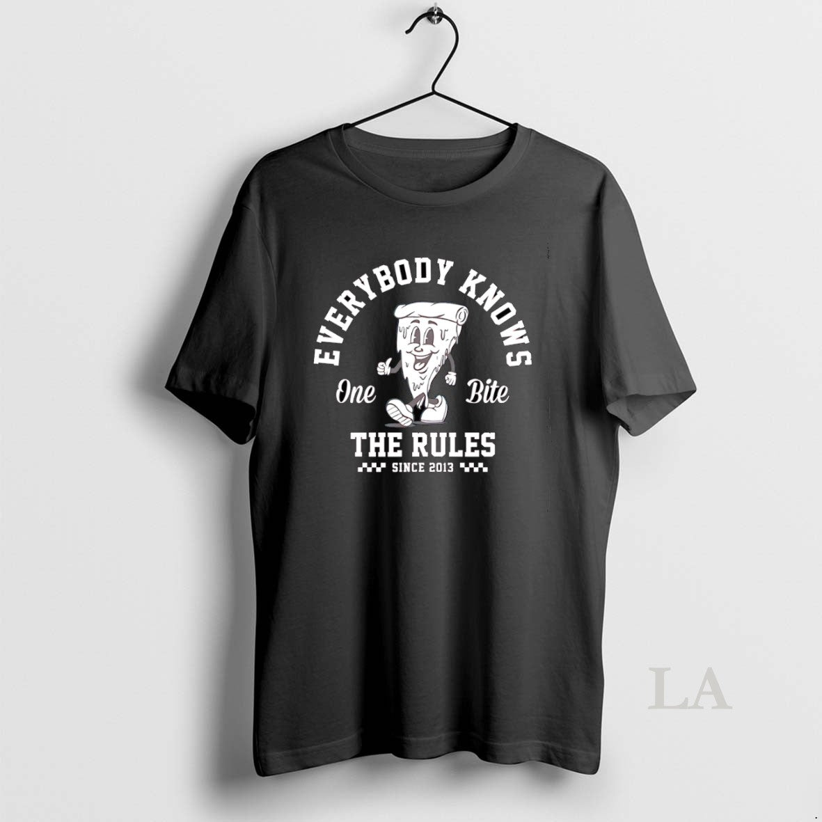 Original Pizza Everybody Knows One Bite Rules T-Shirts