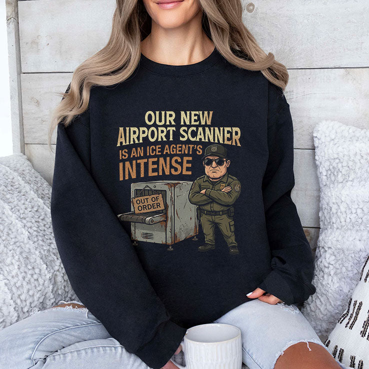 Our New Airport Scanner Is An ICE Agent’s Intense Shirt