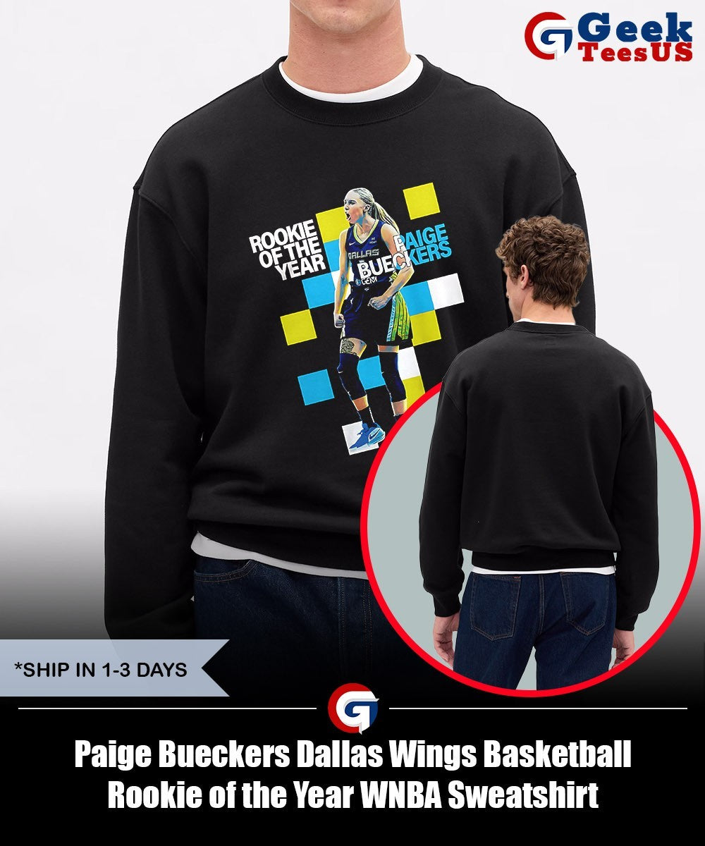 Paige Bueckers Dallas Wings Basketball Rookie of the Year WNBA shirt Unisex , , , Long Sleeve Tee