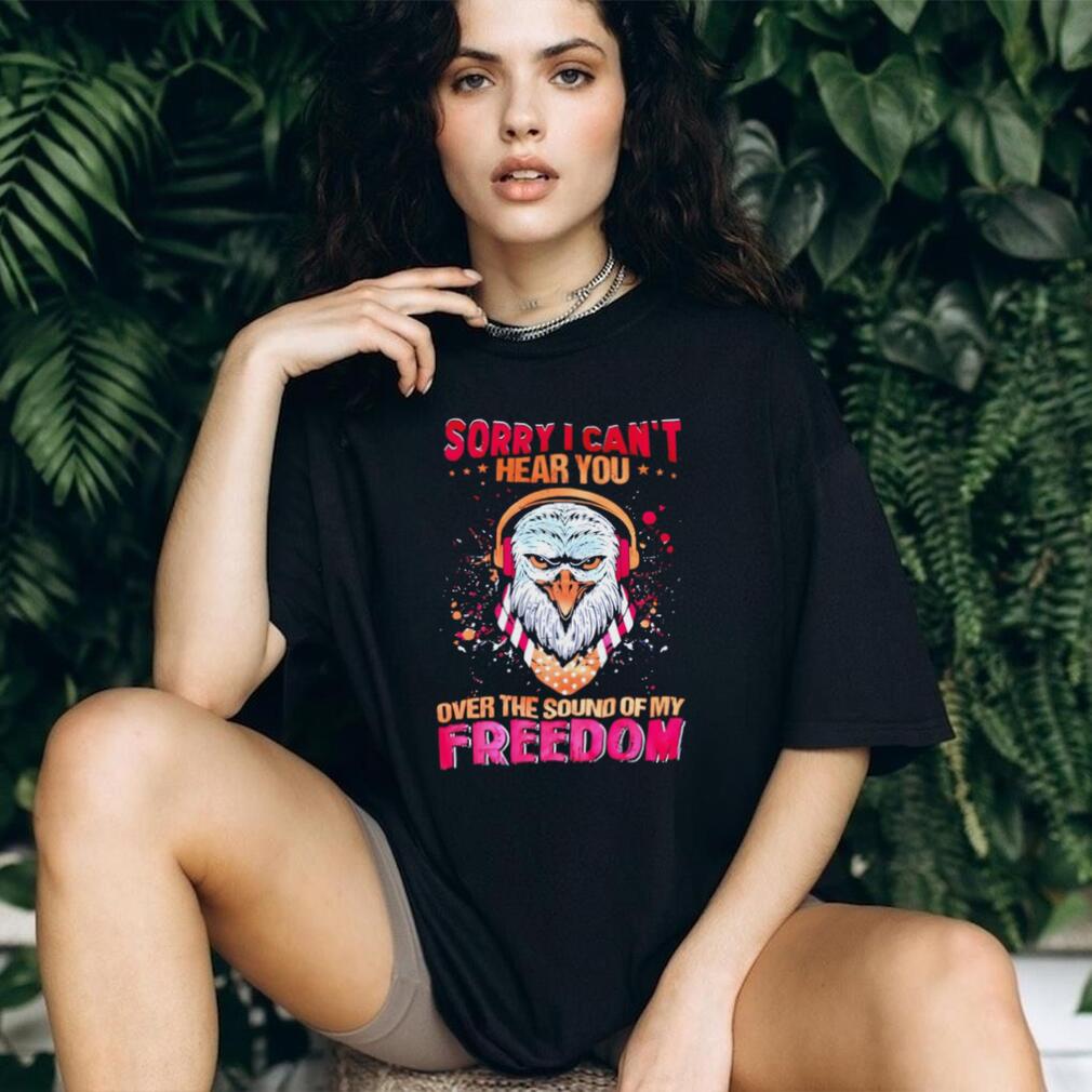 Patriotic Eagle Headphones “Sound Of My Freedom” T Shirt