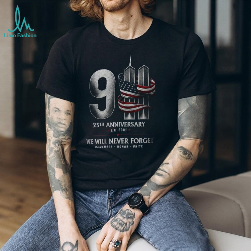 Patriotism Memorial Twin Towers 25th Anniversary Shirt