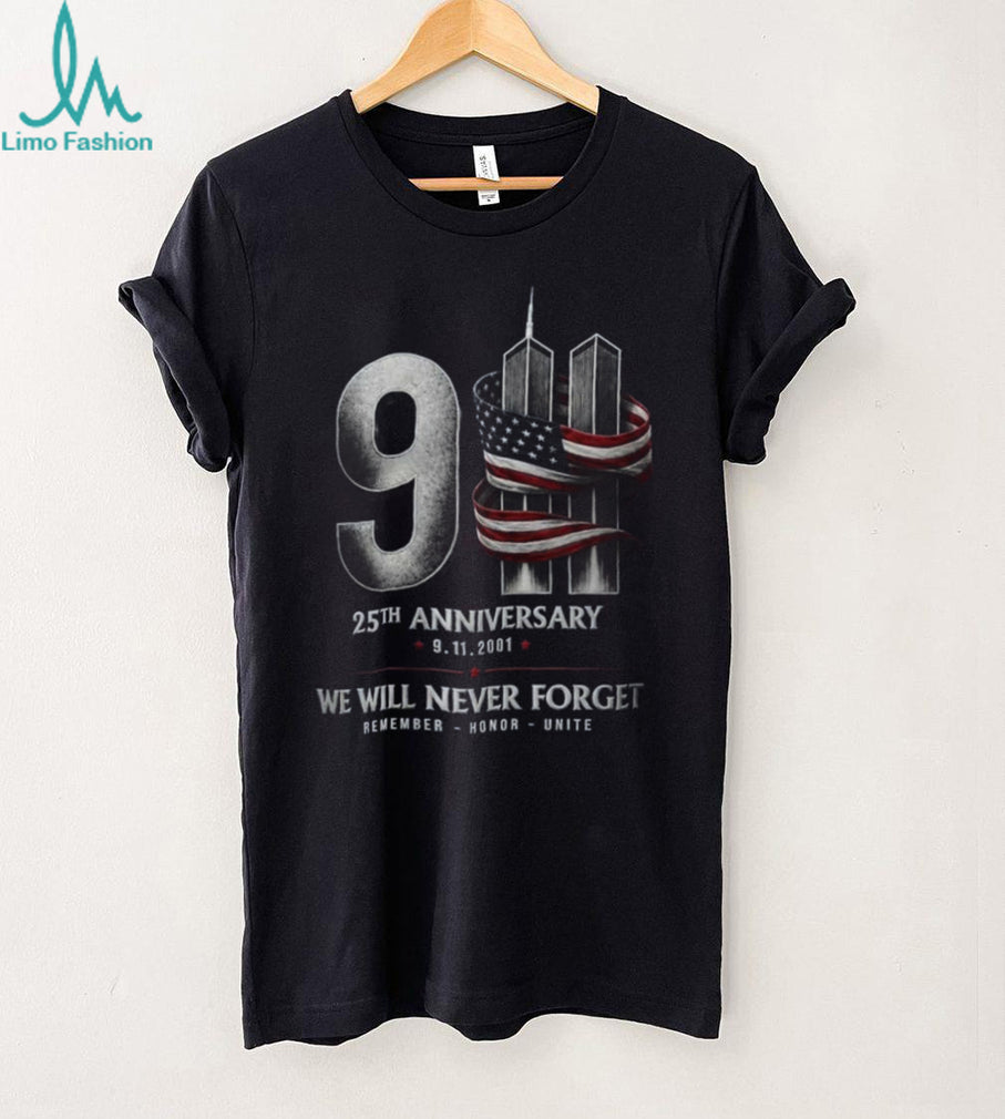 Patriotism Memorial Twin Towers 25th Anniversary Shirt
