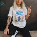 Personalized Carolina Panthers Easter Bunny Plush T Shirt