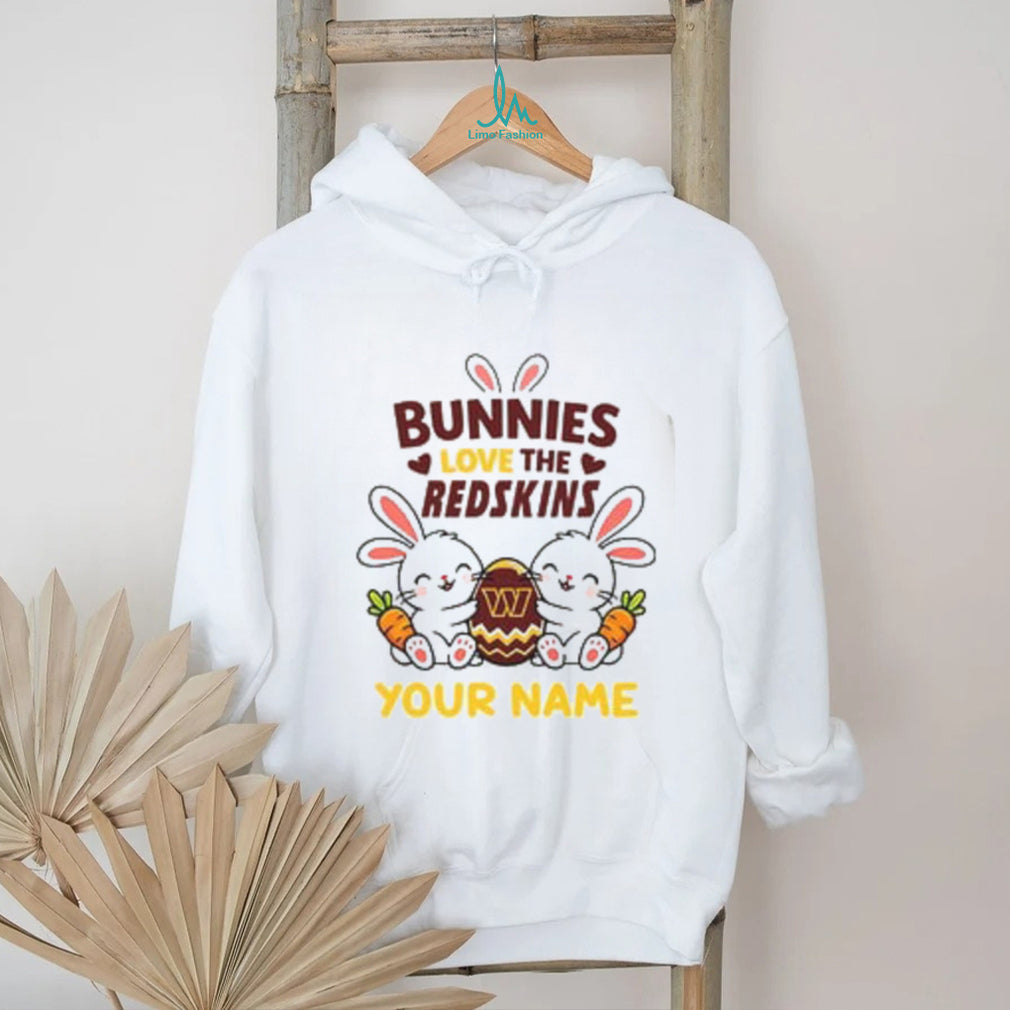 Personalized Redskins Easter Bunny Plush T Shirt