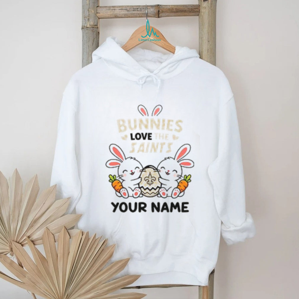 Personalized Saints Easter Bunny Plush T Shirt