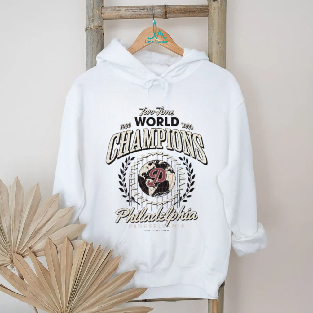 Philadelphia Two Time World Champions 1980 2008 T Shirt