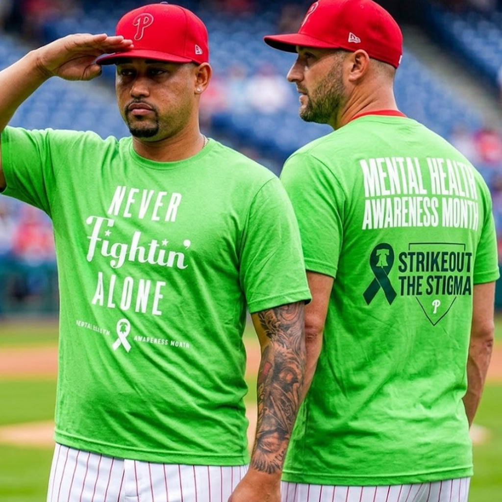 Phillies Wear Green In Honor Of Mental Health Awareness Month Shirt