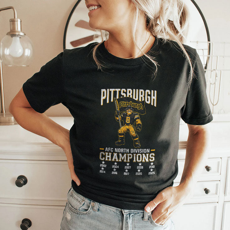 Pittsburgh Football 2025 AFC North Division Champs Shirt
