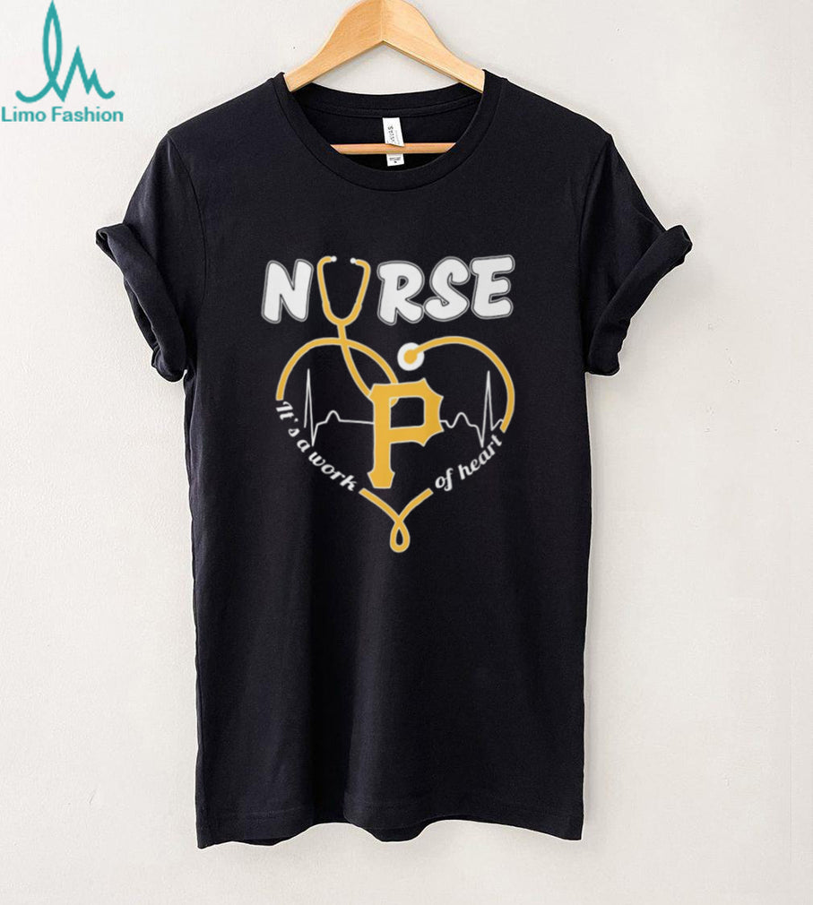 Pittsburgh Pirates Nurse Heart Stethoscope Baseball Gift T Shirt