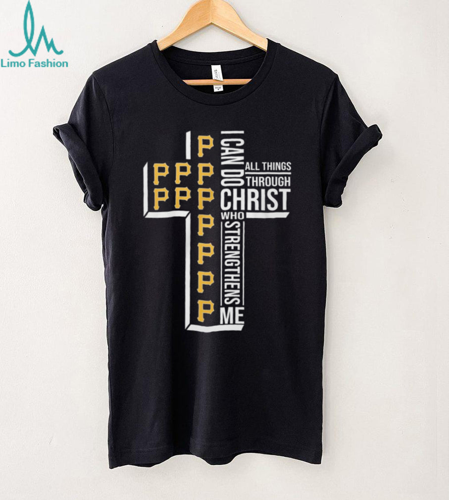 Pittsburgh Pirates Philippians 4.13 Christian Cross Faith Sports T Shirt