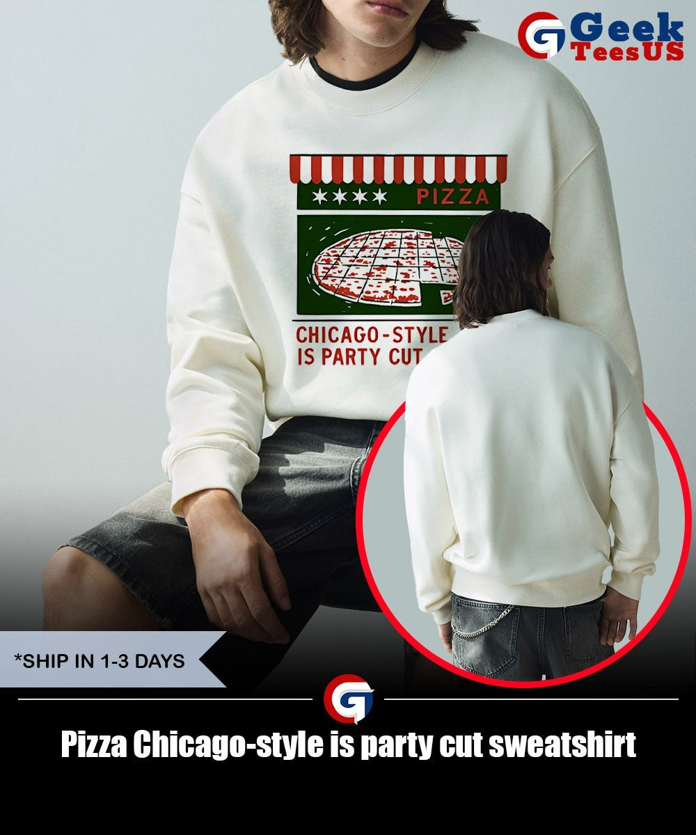 Pizza Chicago-style is party cut shirt Unisex , , , Long Sleeve Tee